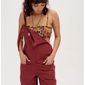Lucy & Yak Maroon Dungaree Size US 10L